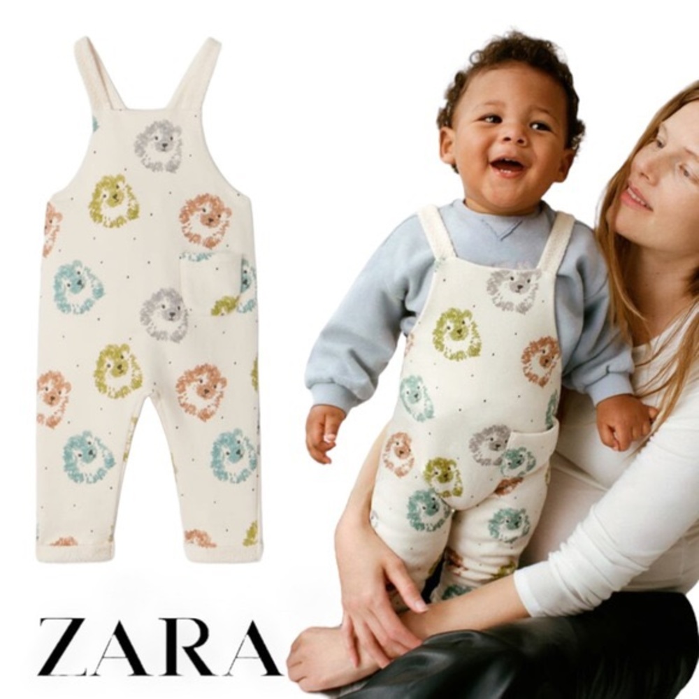 ZARA HEDGEHOG JUMPSUIT, overalls, size 3-6m, NWT